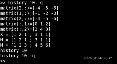 a lista das &uacute;ltimas dez opera&ccedil;&otilde;es