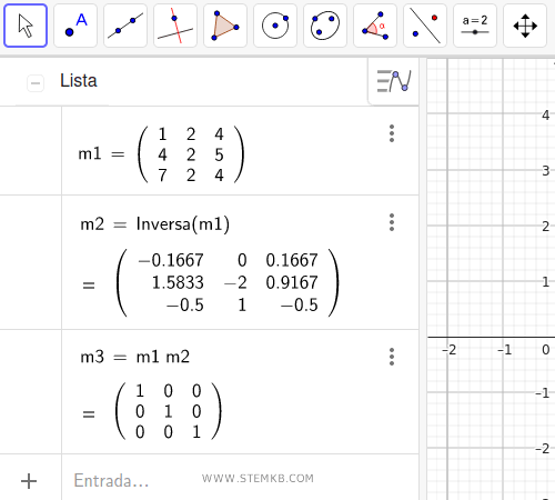 o c&aacute;lculo da matriz inversa