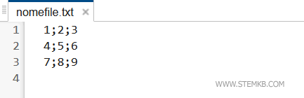 exemplo de arquivo delimitado