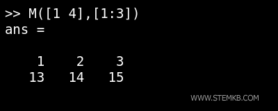 outra submatriz 2x3 com linhas não adjacentes