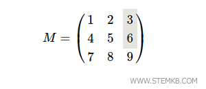 A primeira e segunda linha da terceira coluna