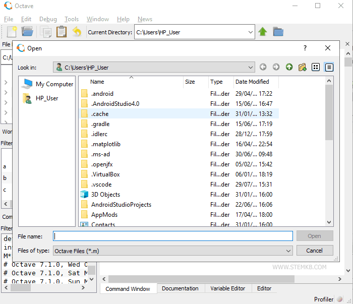 selecionar um arquivo