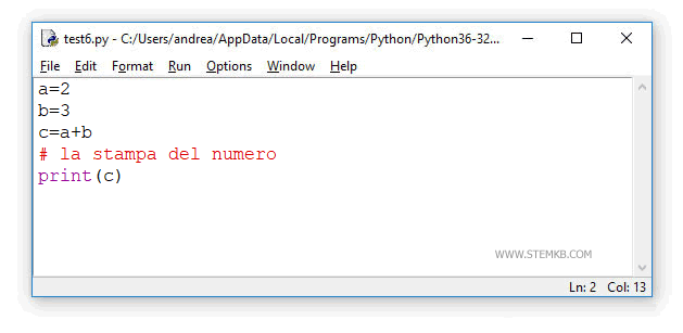 como inserir um coment&aacute;rio no c&oacute;digo Python