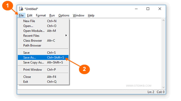 Selecionar Arquivo e Salvar como