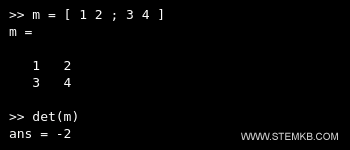 Um exemplo de cálculo matricial no Octave