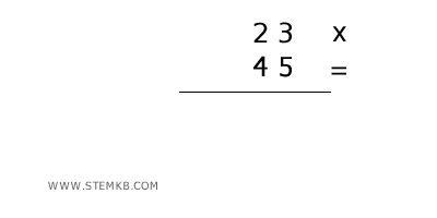 write numbers in columns