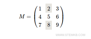 a primeira e terceira linha da segunda coluna