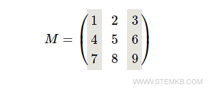 a primeira e terceira coluna da matriz