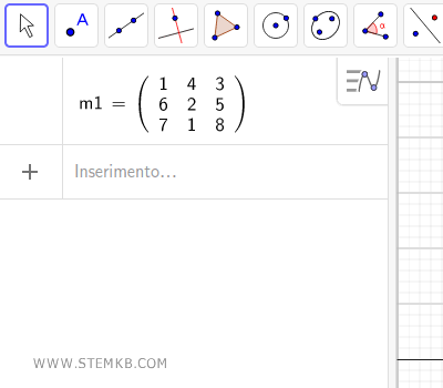 escreva uma matriz quadrada com 3 linhas e 3 colunas