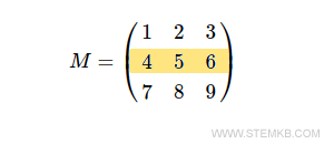 Aqui est&aacute; a segunda linha da matriz.