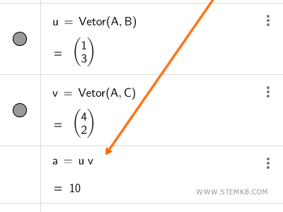 m&eacute;todo alternativo para c&aacute;lculo do produto escalar