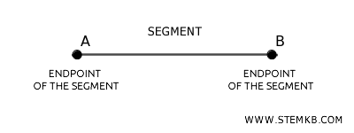 the endpoint of a segment