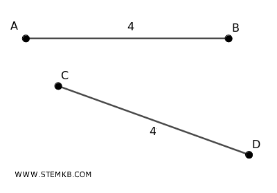 example of two congruent segments