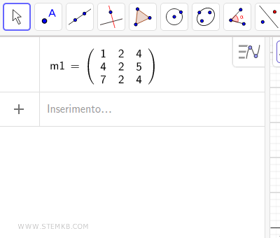 matriz de 3 linhas e 3 colunas